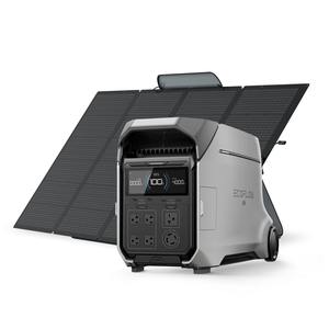Station d'alimentation EF E_C0FLOW de qualité supérieure 4096Wh DELTA Pro 3 avec panneau solaire portable 400W, sortie AC 120/240V 4000W - Product Image 1