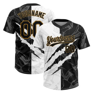 Maillots de softball unisexe pour entraînement, fitness, chemises à deux boutons, meilleure qualité en différentes couleurs de contraste, uniforme de sport d'équipe - Product Image 2
