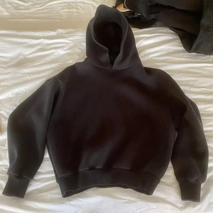 เสื้อสเวตเชิ้ตมีฮู้ดสีดำสำหรับผู้ชาย ทรงปกติ สีพื้น ลำลอง ถักทอ แขนยาว มีกระเป๋า เหมาะสำหรับใส่ในฤดูใบไม้ร่วง - Product Image 6
