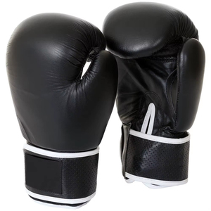 Gants de boxe à rembourrage épais, pour entraînement en salle, MMA, kickboxing, en cuir PU, avec sangle de poignet réglable, protection UV, évacuation de l'humidité - Product Image 2