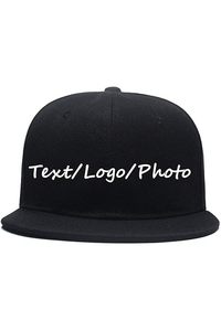 Haute qualité 3D broderie plate Snap Back Cap personnalisé mode 6 panneaux hommes femmes casquette 100% coton pour la Performance extérieure Hip Hop - Product Image 3