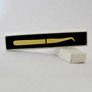 Pinzas de Acero para Extensión de Pestañas HASIBI NAQIBI SURGICAL CORP - Duraderas, Antiestáticas, con Puntas Dentadas, 10 mm de Longitud, Personalizables - Product Image 2