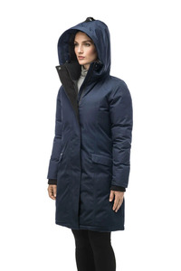 Vente chaude Top qualité marine femmes à capuche sans fourrure Parka, doudoune et matelassé bulle vers le bas hiver doudoune pour les femmes - Product Image 6