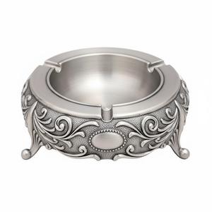 Cendrier carré en métal noir mat de haute qualité pour 4 cigares, pour la maison ou le bureau, design moderne et élégant, accessoire de fumeur, cadeau - Product Image 2