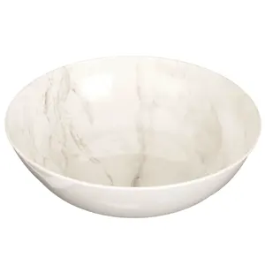 Good Quality Solid Marble Food Salad Serving Bowl Round