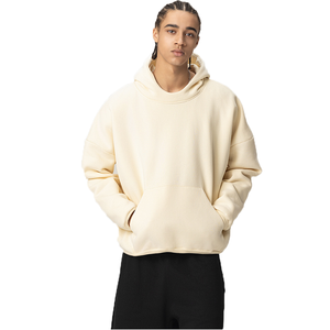 Sweat-shirt en molleton de haute qualité, imprimé en relief personnalisé, 360g, 100% coton, streetwear, brodé, lourd, en gros - Product Image 4