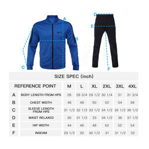 Survêtement pour homme de haute qualité, taille plus, automne 2023, vêtements de sport, manches longues, coton/polyester écologique - Product Image 6