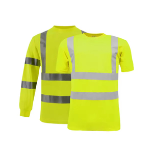 เสื้อโปโลเพื่อความปลอดภัยสะท้อนแสงสีส้มมองเห็นได้ชัดเจนโพลีเอสเตอร์คุณภาพสูงพร้อมแขนเต็มปรับแต่งโลโก้ได้ตามต้องการ - Product Image 4