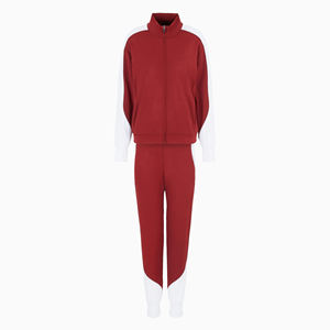 Conjunto de chándal deportivo de 2 piezas con cremallera para mujer, conjunto de chándal deportivo con capucha y logotipo personalizado - Product Image 1