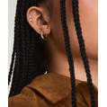 Boucles d'oreilles clous mini baguette diamant - Product Image 5