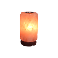 Diffuseur d'huiles essentielles électrique USB en forme de cube, avec sel de l'Himalaya, 10 ml, LED 7 couleurs, ultrasonique, sans eau, pour bureau