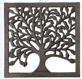 Customized Black Color Metal <b>Trivet</b> Handmade Classic Stylish Aluminum Round Shape Black Coated Metal <b>Trivet</b> Custom Design - Product Image 2