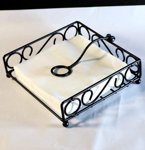 ที่ใส่ผ้าเช็ดปากแบบทันสมัยทำจากลวดงานฝีมือเนื้อเยื่อโลหะสำหรับโรงแรมและร้านอาหารการใช้ในครัว - Product Image 6