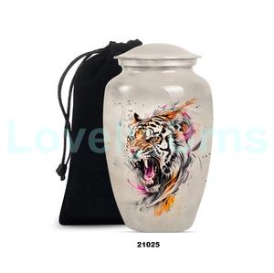 โกศอลูมิเนียมสำหรับผู้ใหญ่เถ้ากระดูกของคนโกศขนาดใหญ่พร้อมถุงกำมะหยี่ฟรี - Product Image 4