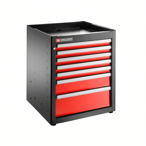 Facom Single Base <b>Tool</b> <b>Cabinet</b> with 7 <b>Drawers</b> Red Color - Product Image 2