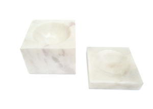 Cendrier en pierre naturelle marbre vert marbre noir support pour attrape-cendres cigare en forme et taille personnalisées pour bureau à domicile - Product Image 6