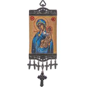Figura cristiana icónica de 10 cm, decoración para colgar en la pared, modelo 1823 - Product Image 1