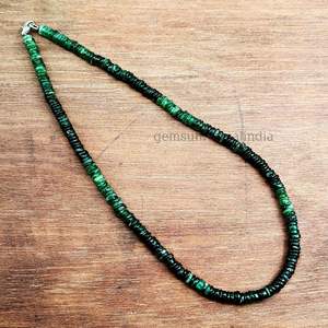 Design élégant naturel vert fraise Quartz pierre précieuse pneu lisse collier de perles pour les femmes à offrir bijoux à la mode - Product Image 5