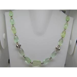 AAA + 925เงินสเตอร์ลิงสร้อยคอประดับลูกปัดเหลี่ยมเพชรพลอยประดับฟลูออไรต์สำหรับผู้หญิงปรับได้ทันสมัยของขวัญแต่งงาน - Product Image 3