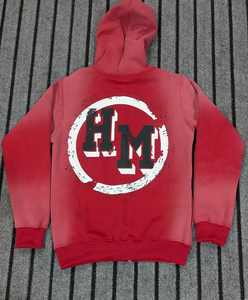 เสื้อฮู้ดลาย100% ผู้ชาย, ผ้าฝ้ายสีทึบระบายอากาศได้ดีสวมใส่ได้พอดีตัว - Product Image 5