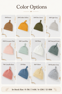 Berretto per Neonati in Cotone Organico Lavorato a Maglia, Cappellino per Neonati - Product Image 4