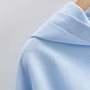 Drop Shoulder Oversized Hoodie Sweatshirt Polyester/Cotton <b>Blend</b> Slim Fit Fleece Pullover Autumn for Women & Men - Product Image 5