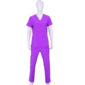 L'infirmière à manches courtes personnalisée de haute performance frotte les uniformes hospitaliers durables pour le personnel médical - Product Image 3