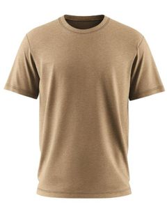 Men Plain <b>Khaki</b> Cotton T Shirt Classic Crew Neck Short Sleeve Tee Soft Breathable Casual Summer <b>Top</b> OEM Custom Logo - Product Image 1