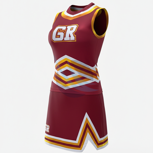 Uniforme de cheerleading en gros, étiquette privée, uniformes de cheerleading personnalisables, meilleure qualité, vêtements de performance d'équipe, uniforme de danse - Product Image 1