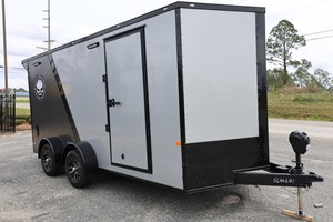 Good Price High Quality Trailers / Rock Solid 7x16TA Enclosed Trailer Extra Height Cargo / Enclosed Trailers - Product Image 4