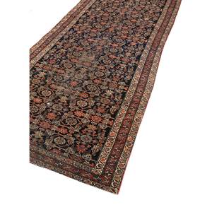 Aalam Luxury Persian Blue Hand-Knotted Wool Rug with Floral Jacquard Design Pae-5742 for Home or Teen Washable Jute <b>Carpet</b> - Product Image 2