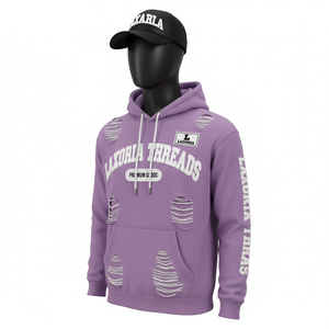 Sudadera con Capucha Personalizada con Logotipo, 100% Algodón de Alta Calidad, Impresión Puff de 450 g/m², Sudadera con Capucha Gráfica Informal para Hombre - Product Image 4