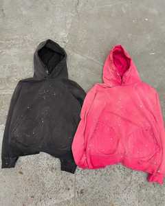 Sudaderas con Capucha Estilo Vintage de Hermandad Griega para Mujer, Sudaderas con Estampado de Pintura Desgastada, Bordadas, Moda Urbana - Product Image 1