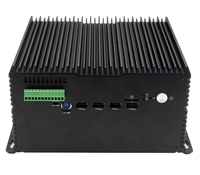 Komputer industri Dual core X86 komputer terpasang sistem barebone mini tanpa kipas komputer industri