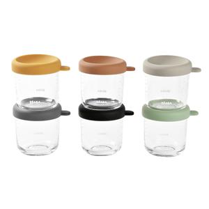 BEABA Lot de 6 contenants de 250 ml pour portions, essentiels pour les repas des bébés et des enfants - Product Image 1