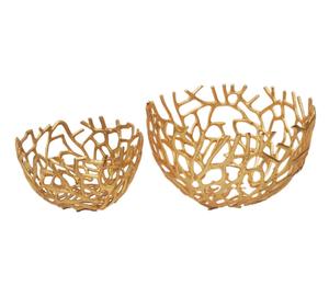 Cuencos decorativos de Metal de mesa hechos a mano de lujo moderno para servir comida en el hogar, cuenco pulido brillante, utensilios de cocina. - Product Image 5