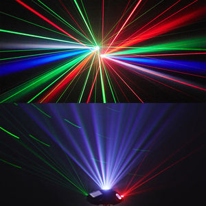 Toptan <span class=keywords><strong>LED</strong></span> RGBW DMX ses kontrolü sahne lazer etkisi disko işık için parti Bar DJ disko KTV arı göz etkisi işık - Product Image 5