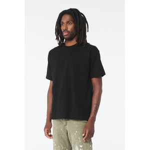 Bella + toile luxe Hip Hop T-Shirt homme 100% coton surdimensionné Anti-rides et respirant personnalisé lourd 100% coton de haute qualité - Product Image 2