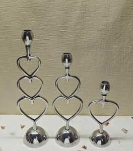 ที่ใส่เทียนรูปหัวใจแบบ3ช่องสำหรับใส่เทียนสำหรับห้องนั่งเล่นของขวัญดิวาลีของตกแต่งบ้านดูเป็นธรรมชาติ - Product Image 5