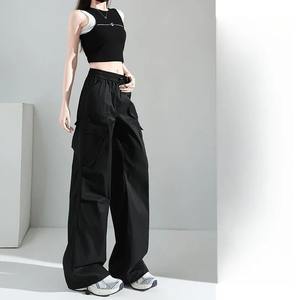 CCustomize Casual venta al por mayor pantalones 100% algodón ligero Mujer Pantalones elegante diseño multi-bolsillos Cargo pantalones mujeres - Product Image 5