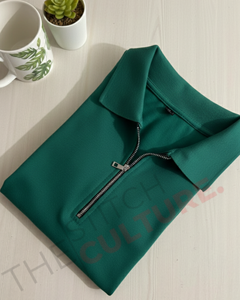 เสื้อโปโลผ้าฝ้ายออร์แกนิคแบบยืด ปักโลโก้ตามสั่ง สำหรับผู้ชาย เสื้อโปโลพรีเมียมสุดหรู พร้อมกระดุมซ่อน - Product Image 1