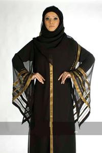Look égyptien traditionnel musulman femmes Abaya tissu de meilleure qualité - Product Image 2