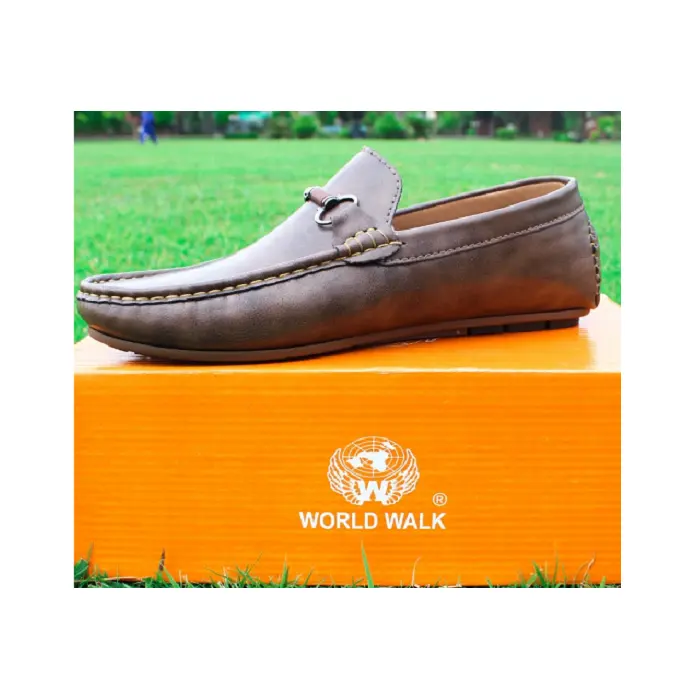 Fine Quality Plus Size Light Brown Color Slip On Shoes For Men Available In Different Size And Colors