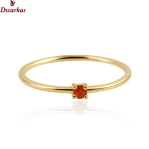 Bague en pierres précieuses opale en argent sterling 925 de conception simple classique minimaliste pour femme et fille - Product Image 6