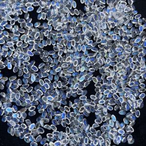 Pierre de lune arc-en-ciel bleue naturelle de 4 mm 6 mm, ovale lisse, calibrée, cabochon, qualité supérieure pour la fabrication de bijoux, fournisseurs - Product Image 3