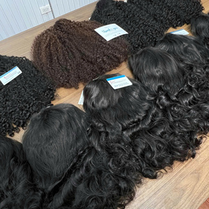 Qualité supérieure 250% densité perruques bouclées birmanes extensions de cheveux humains vietnamiens 5x5 HD fermeture à lacet perruques bouclées birmanes - Product Image 1