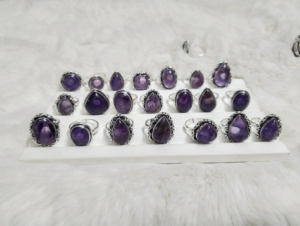 New Trending Real Crystal <b>Ring</b> Amethyst Handmade Jewelry Adjustable <b>Rings</b> <b>for</b> <b>Men</b> Women in Bulk Amethyst Gemstone <b>Ring</b> - Product Image 2