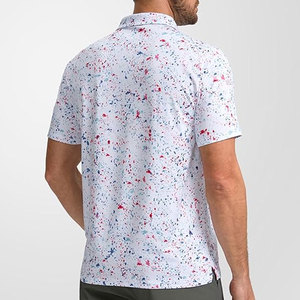 เสื้อโปโลแฟชั่นสำหรับเล่นกอล์ฟเสื้อโปโลผ้าฝ้าย100% ระบายอากาศได้ดีเสื้อโปโลปรับโลโก้ได้ตามต้องการ - Product Image 3