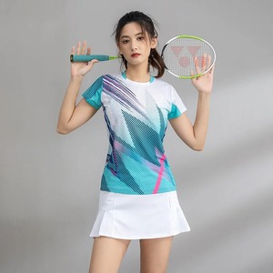 Jupe courte de tennis respirante de haute qualité dernier modèle uniformes de tennis pour hommes et femmes - Product Image 3