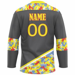 Uniformes de Hockey sobre Hielo Personalizados con el Nombre del Equipo, Impresos, Transpirables y que Absorben la Humedad - Product Image 2